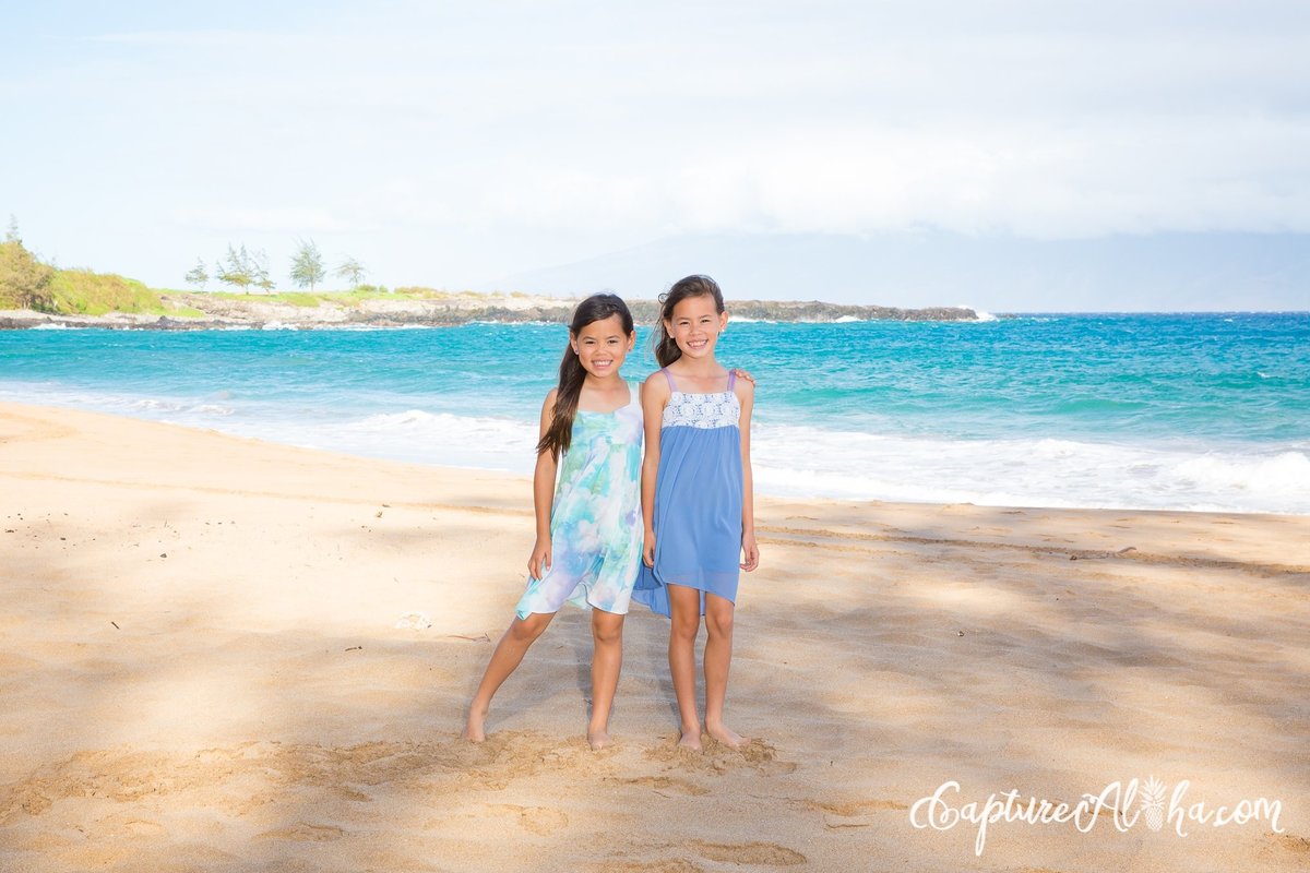 Maui Family Photography at DT Flemming Beach Park in the Morning