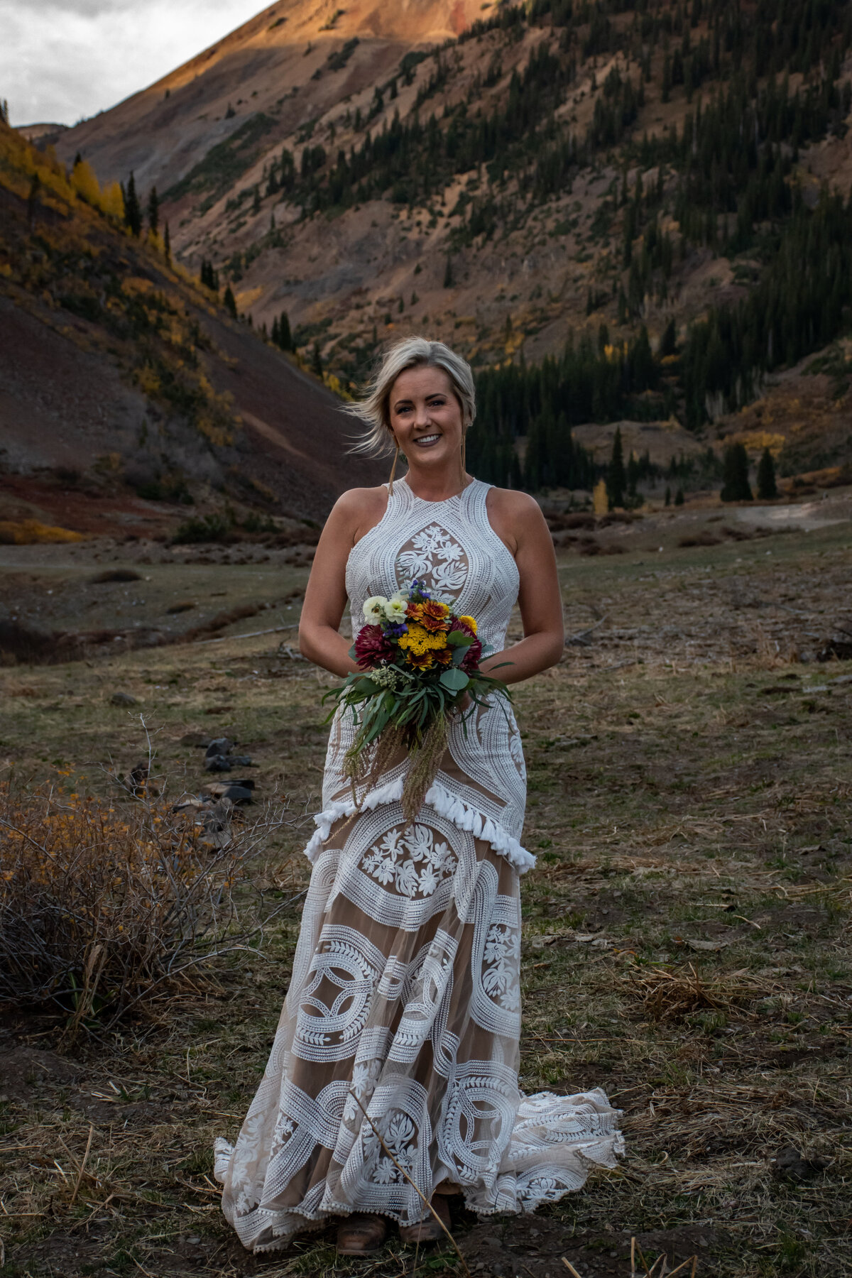 Crested Butte Bride elopement photographer mountains Colorado