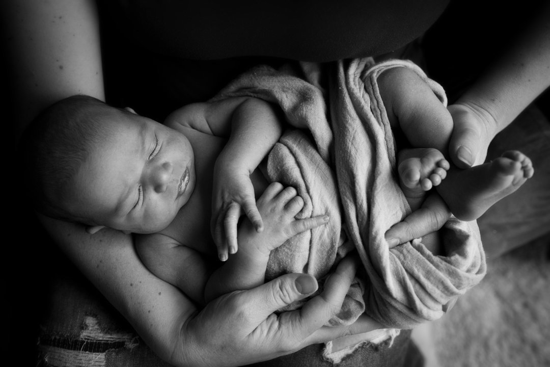 black and white newborn photography, Fine Art Newborn