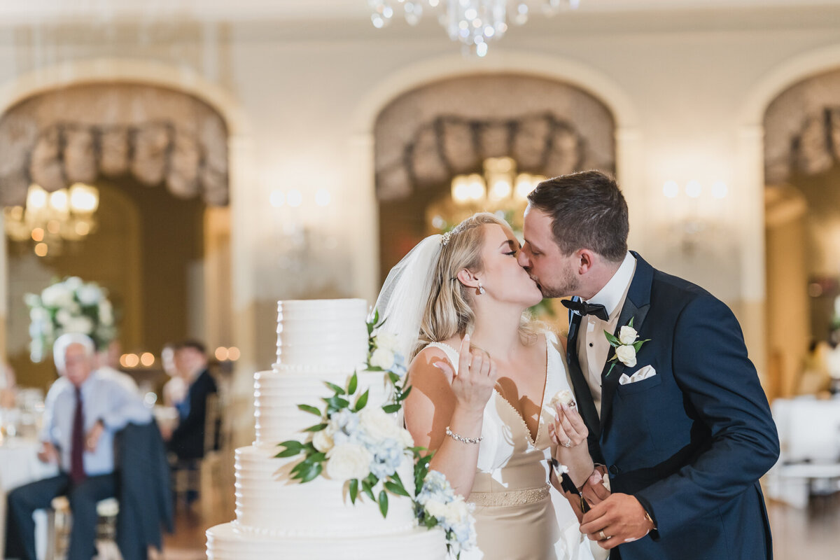 A TIMELESS ROMANTIC CLASSIC DUSTY BLUE BLACK TIE LOVETT HALL LUXURY WEDDING AT GREENFIELD VILLAGE IN DEARBORN MICHIGAN BY KARI DAWSON86