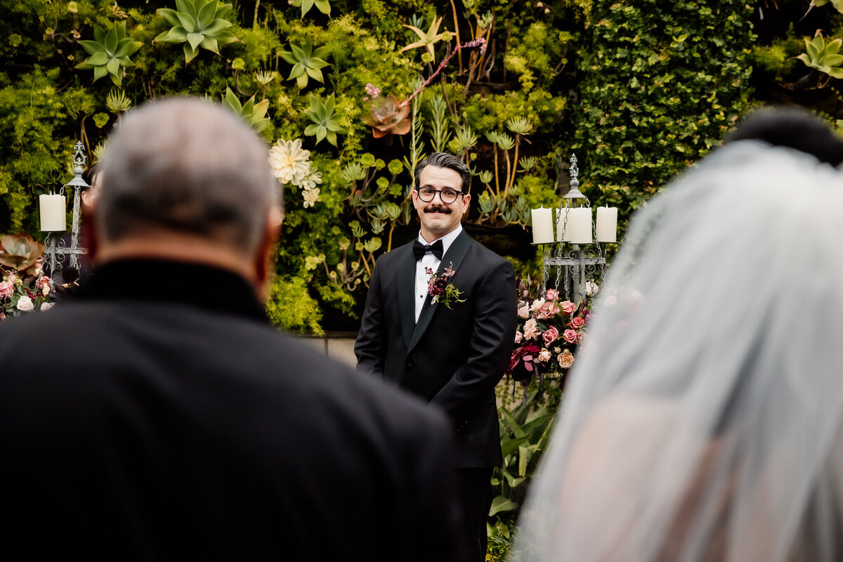 Archer Inspired Photography - Christina and Jake Wedding - Smog Shoppe Los Angeles - Ceremony-65