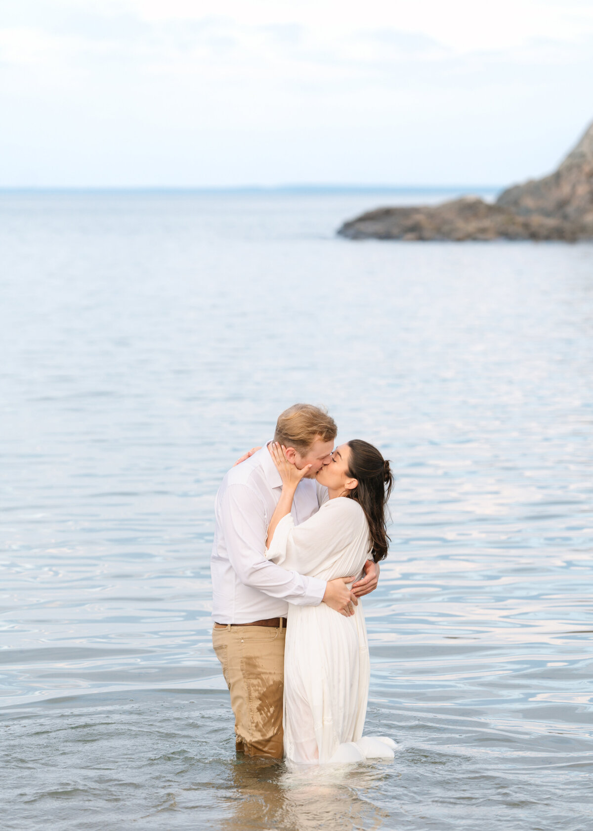 marquette lake superior engagement photos