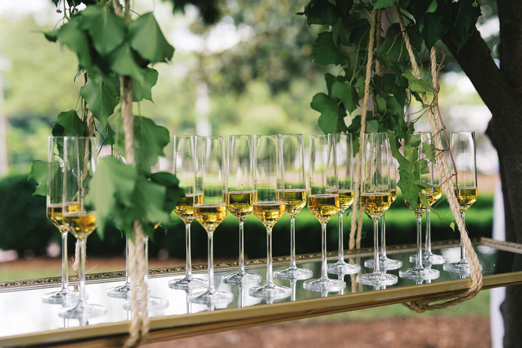floating champagne table _Heights House Fall Wedding_Katie Stoltz_Photography