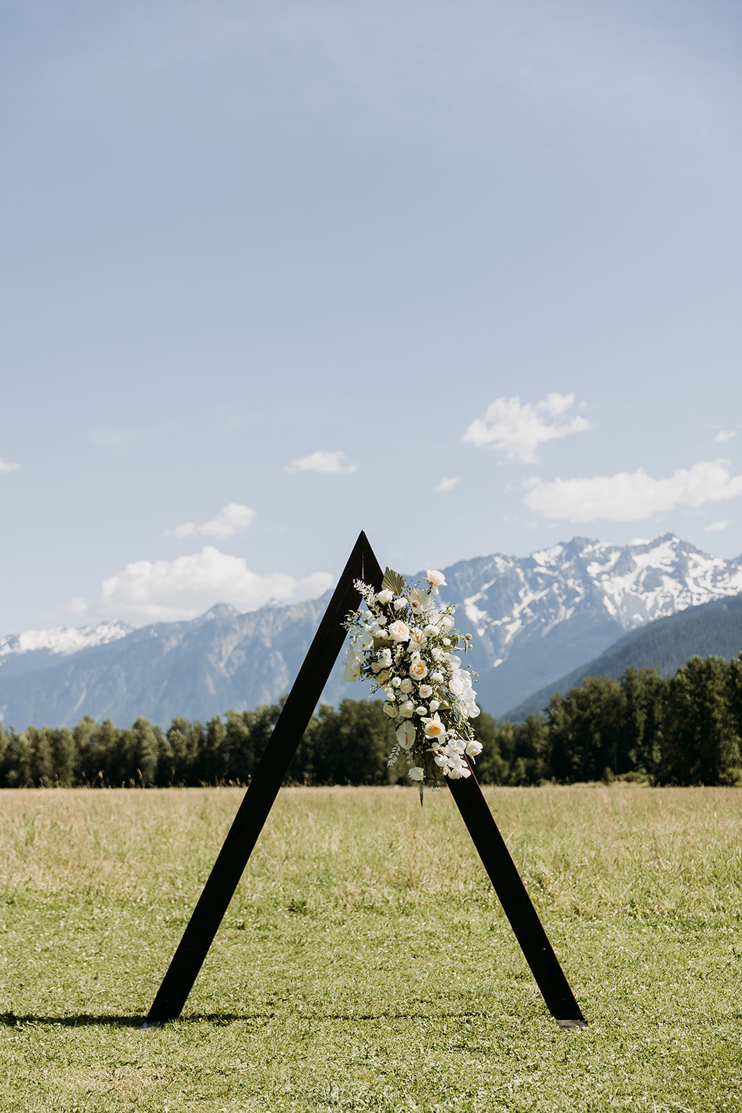 custom arch for Pemberton wedding - Within the Flowers