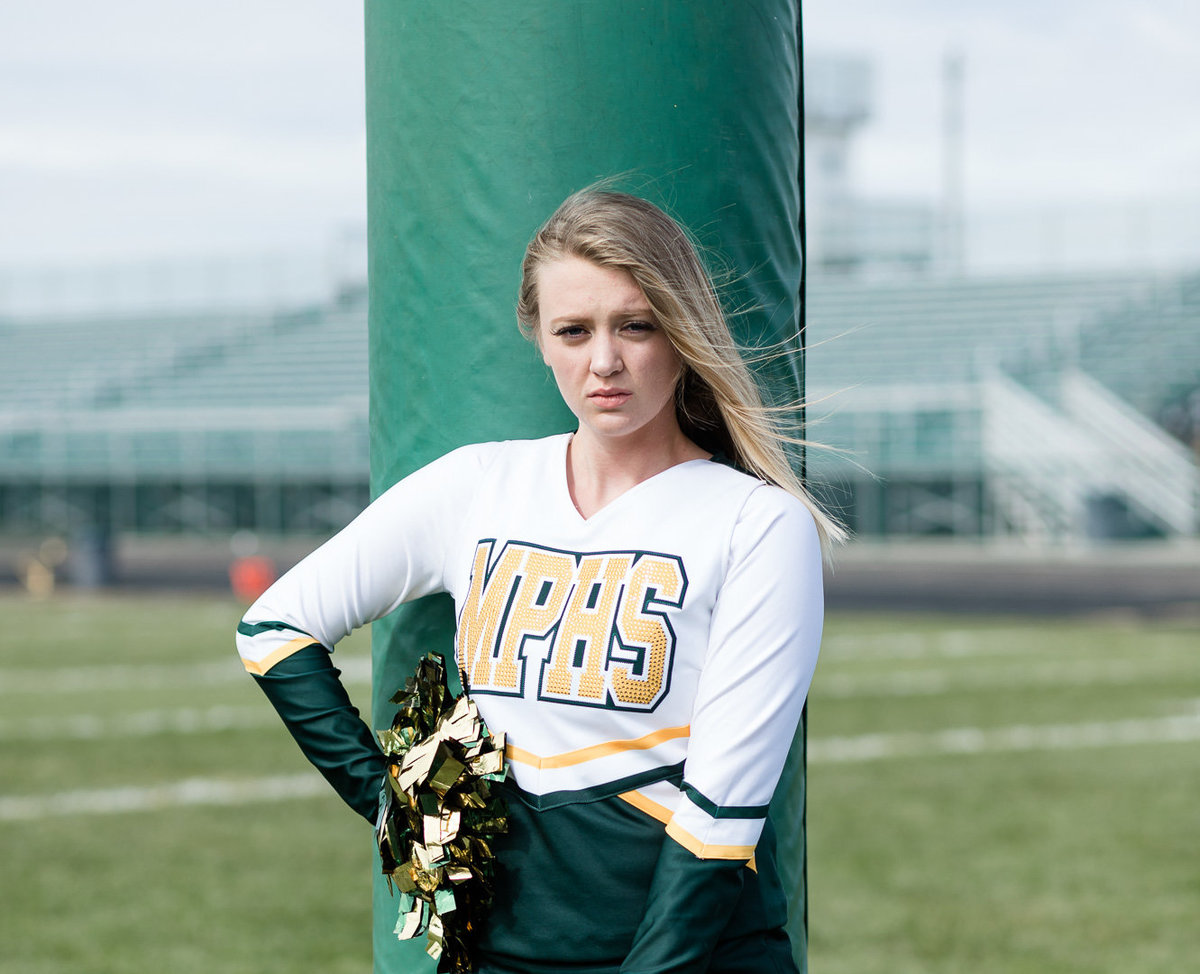 Cheerleader for a Senior Session