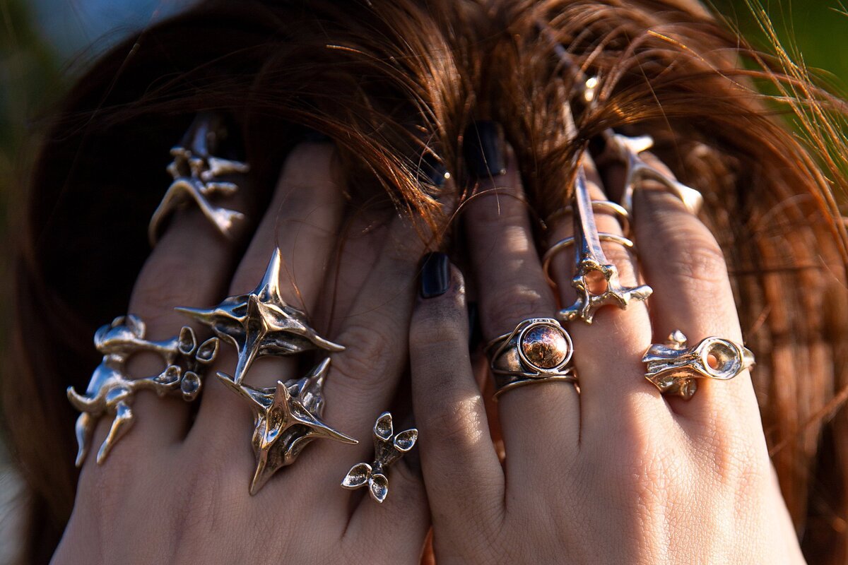 fingers in hair