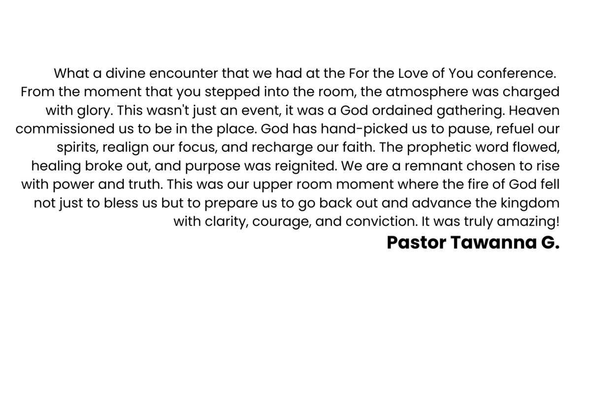 The conference felt like a summons even before it started, from the time we got here. I remember hearing a Pastor say, You have to be in this room, and those who were in the room were there becaus-2
