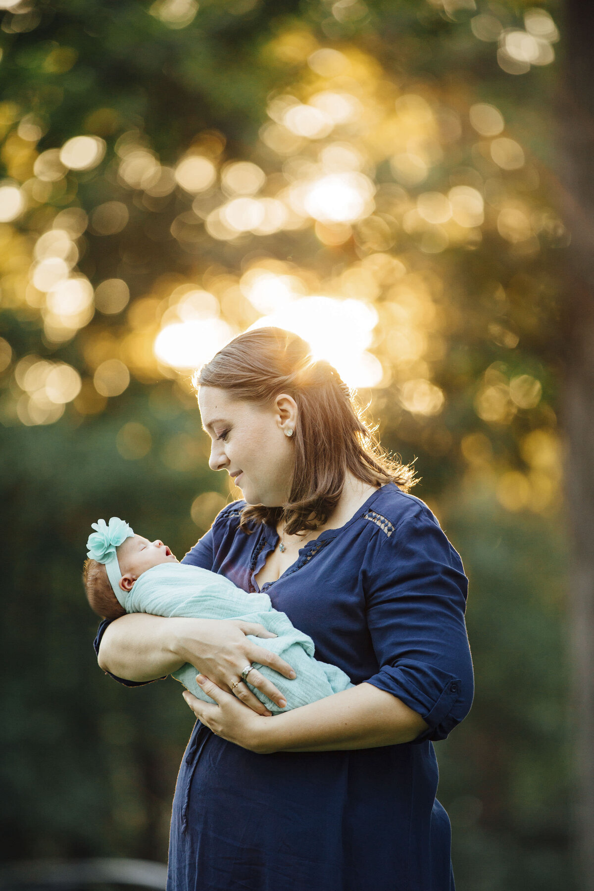 Newborn Photographer | Baby sleeping peacefully during lifestyle photo session | Hamilton Township, New Jersey