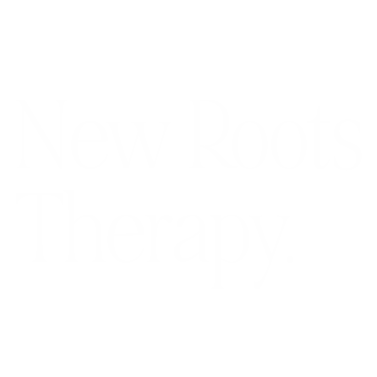 New Roots Logo White