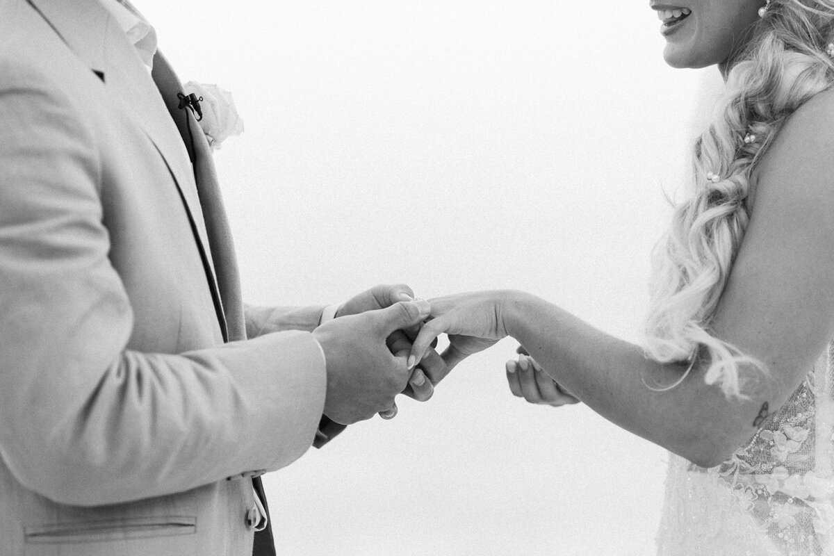 An emotional exchange of wedding vows during Brenda & Stephen’s Cheeca Lodge ceremony.