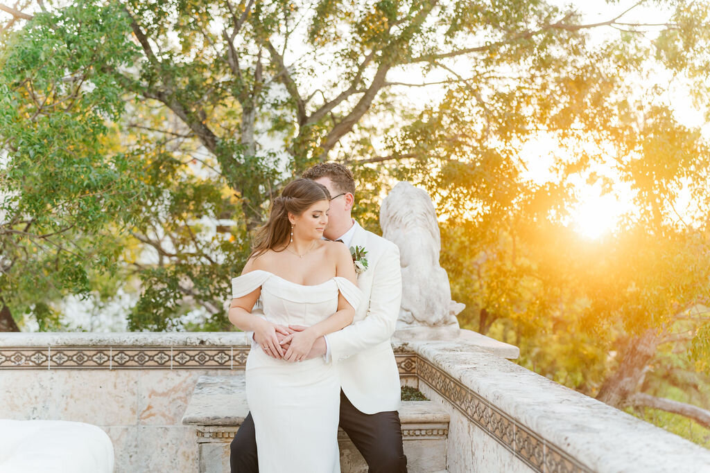 Couple on their wedding day in Miami