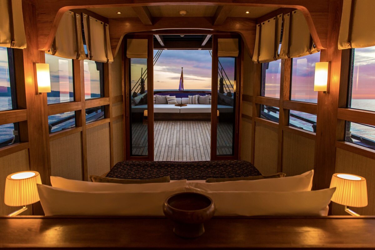 Amandira Luxury Yacht Charter Indonesia  Master Cabin