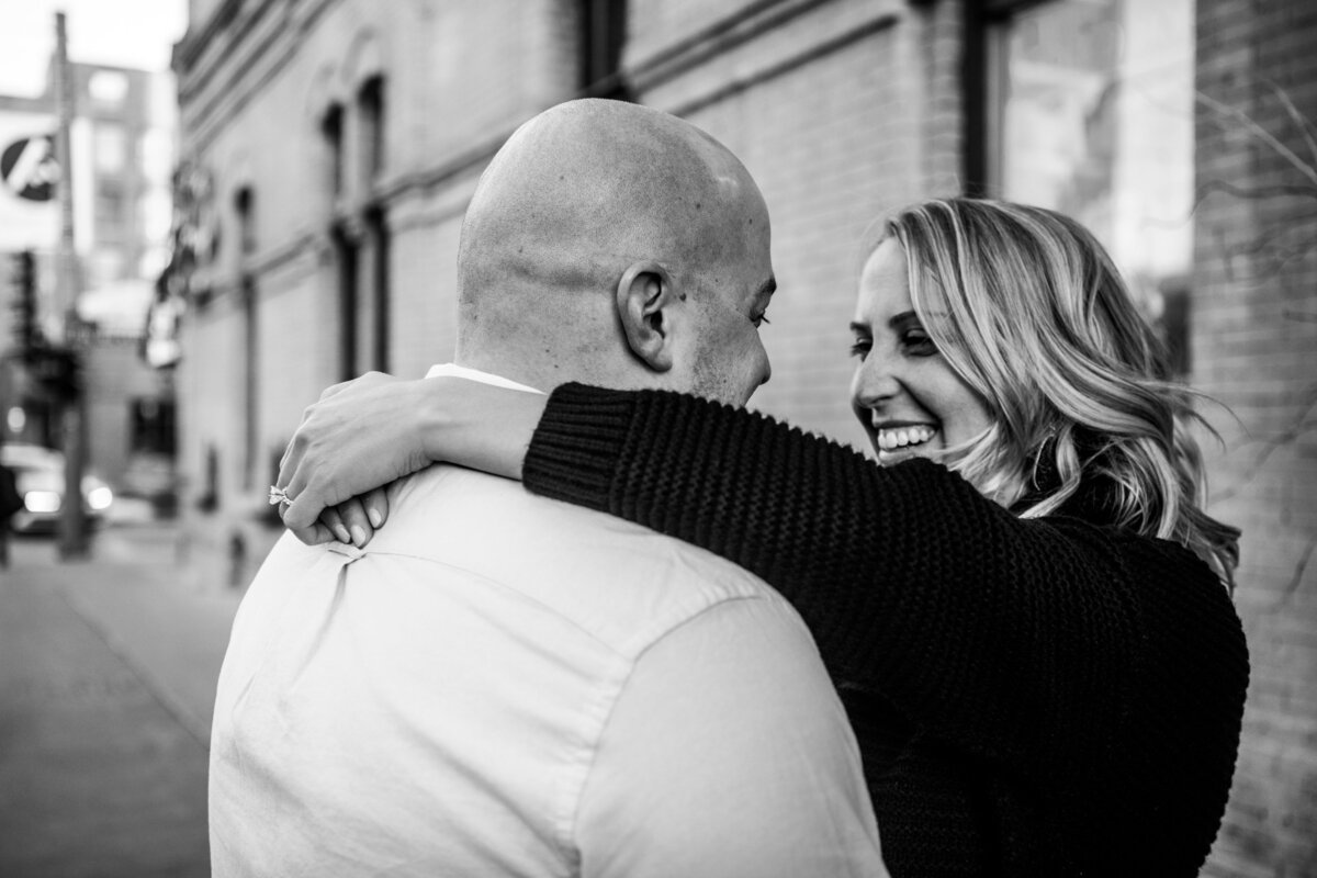 Leah Redmond Photography Wedding Couple Engagement Portrait Lifestyle Milwaukee Wisconsin Moody Natural Photographer Dark Architecture Architectural9