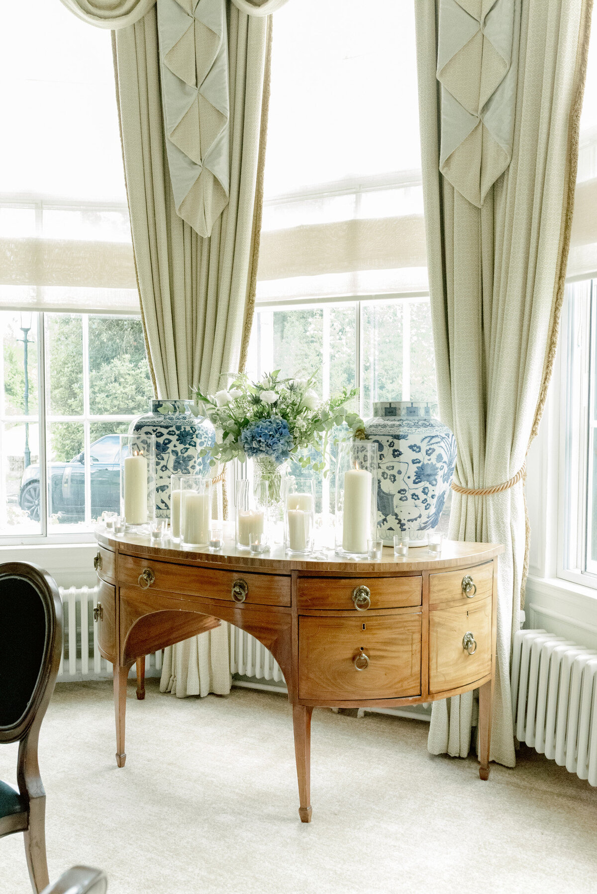 Interiors of a Gleneagles wedding day. Image by award winning luxury wedding photographer Scotland, Jill Cherry Porter.