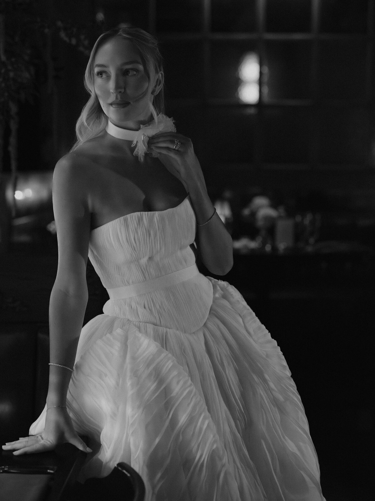 Fashion forward editorial wedding photography at Trivoli Tavern Chicago showcases Lauren Alatriste's sophisticated approach to reception coverage, creating luxury wedding imagery that combines celebration elegance with authentic emotional
storytelling.