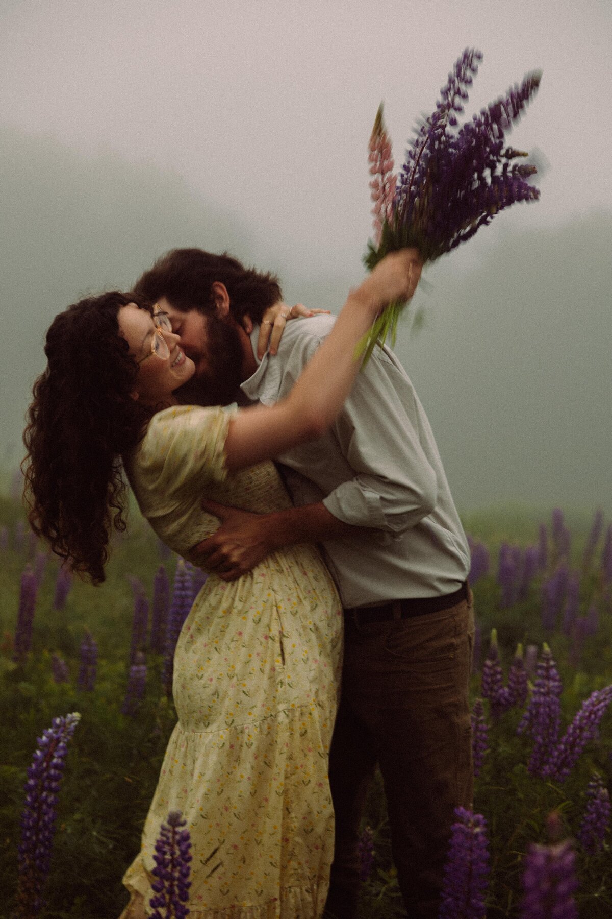 Viewing Lupines in Maine