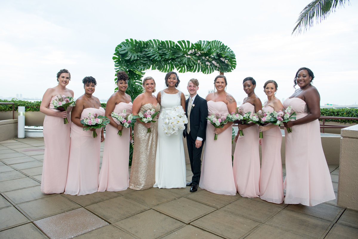 NFL Miami Dolphins Brandon Radcliff ShaKyra Radcliff Briza on the Bay Wedding Andrea Arostegui Photography-155