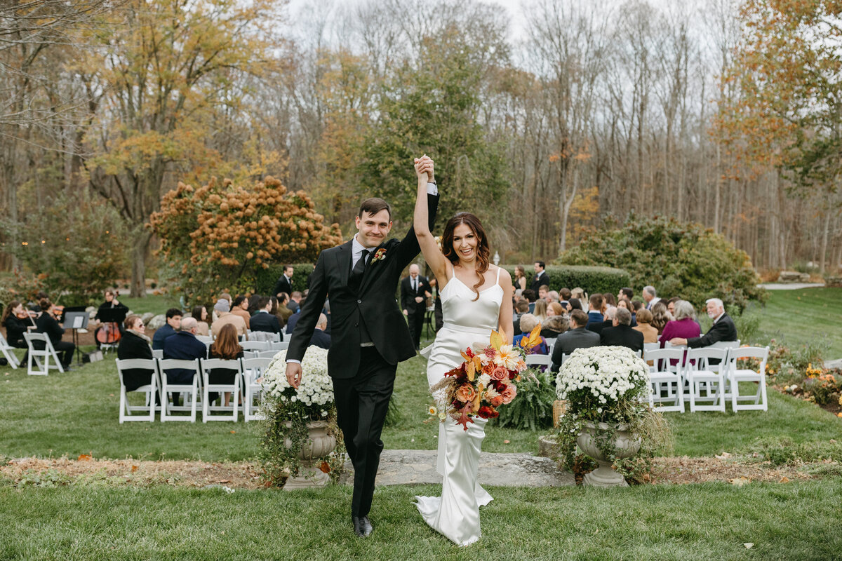 ct-wedding-bride-groom-ceremony-recessional-celebration