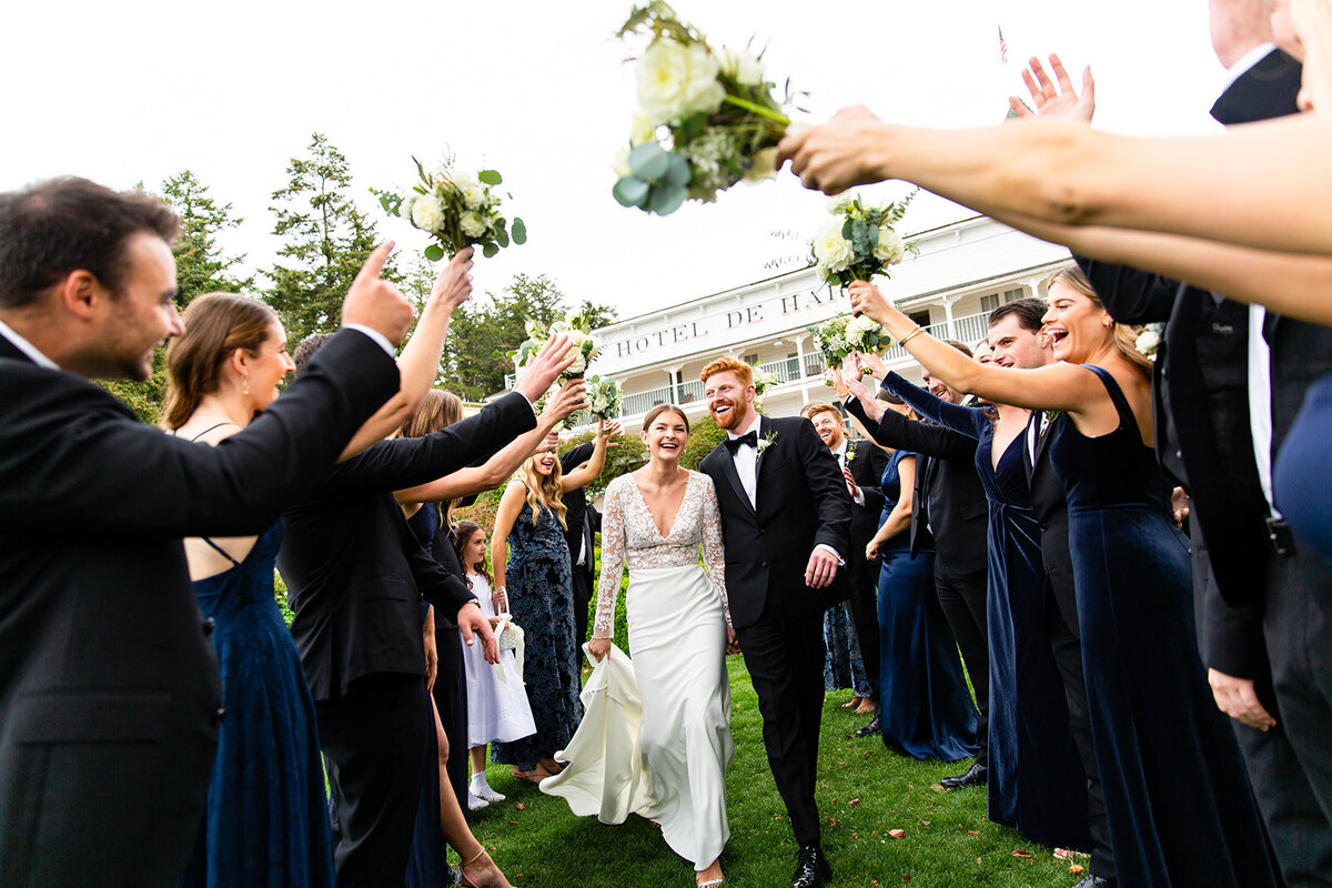 Fun Wedding Party Portrait at Roche Harbor Resort