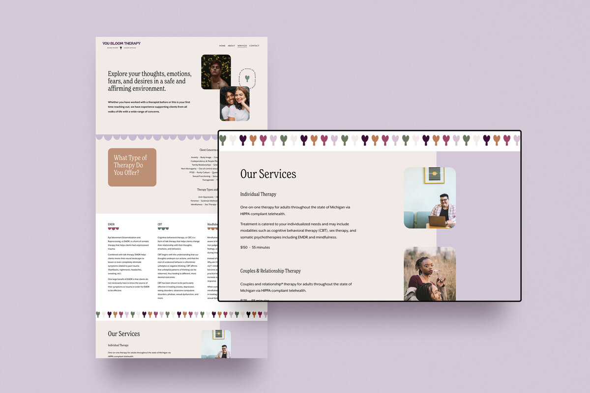 Therapist-website-design-Our-Services-layout