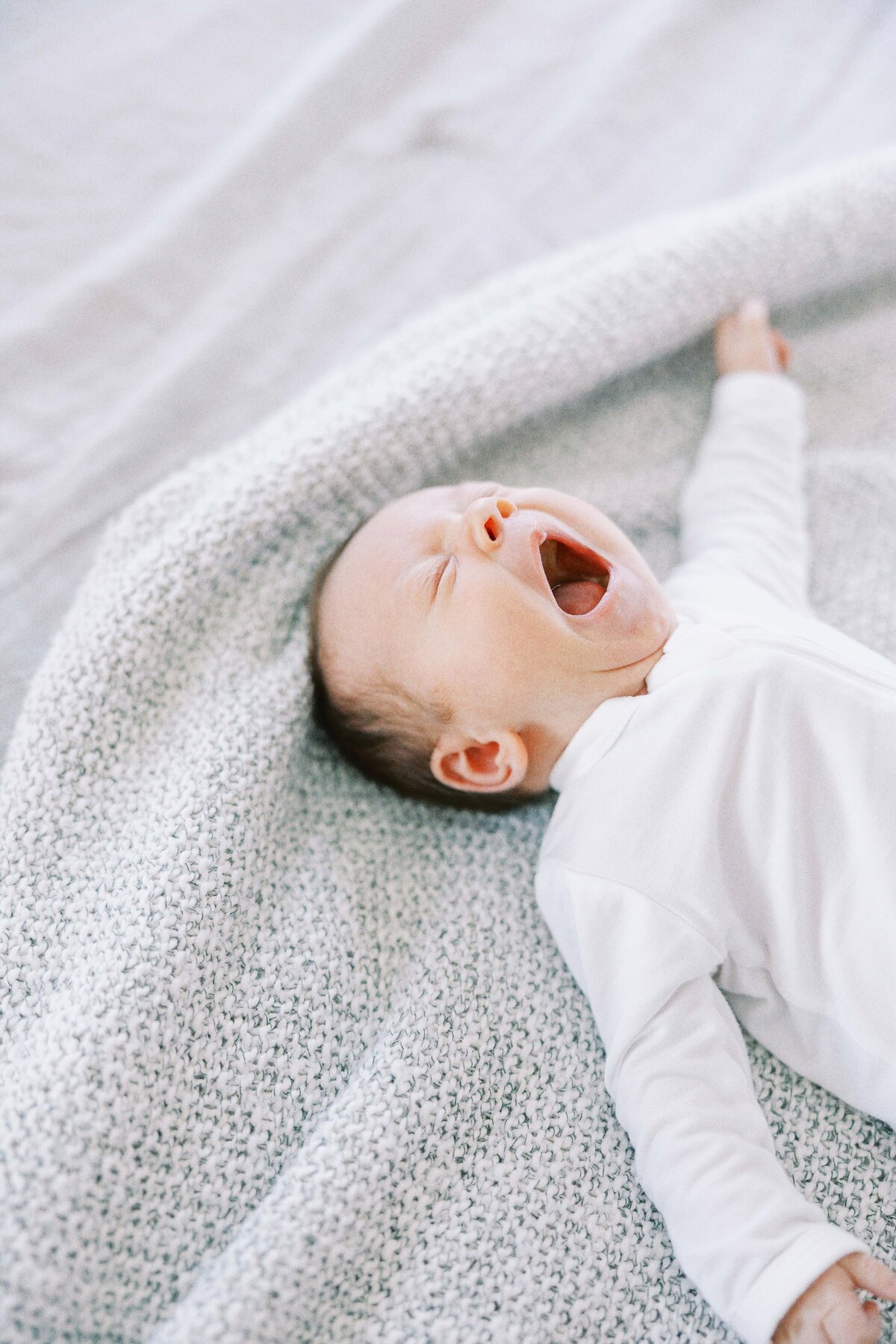 baby yawning