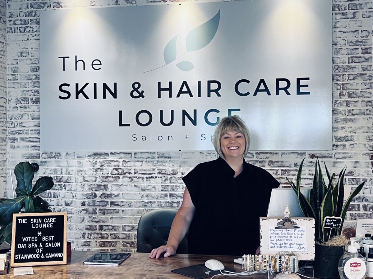 The skin care lounge salon and spa front desk