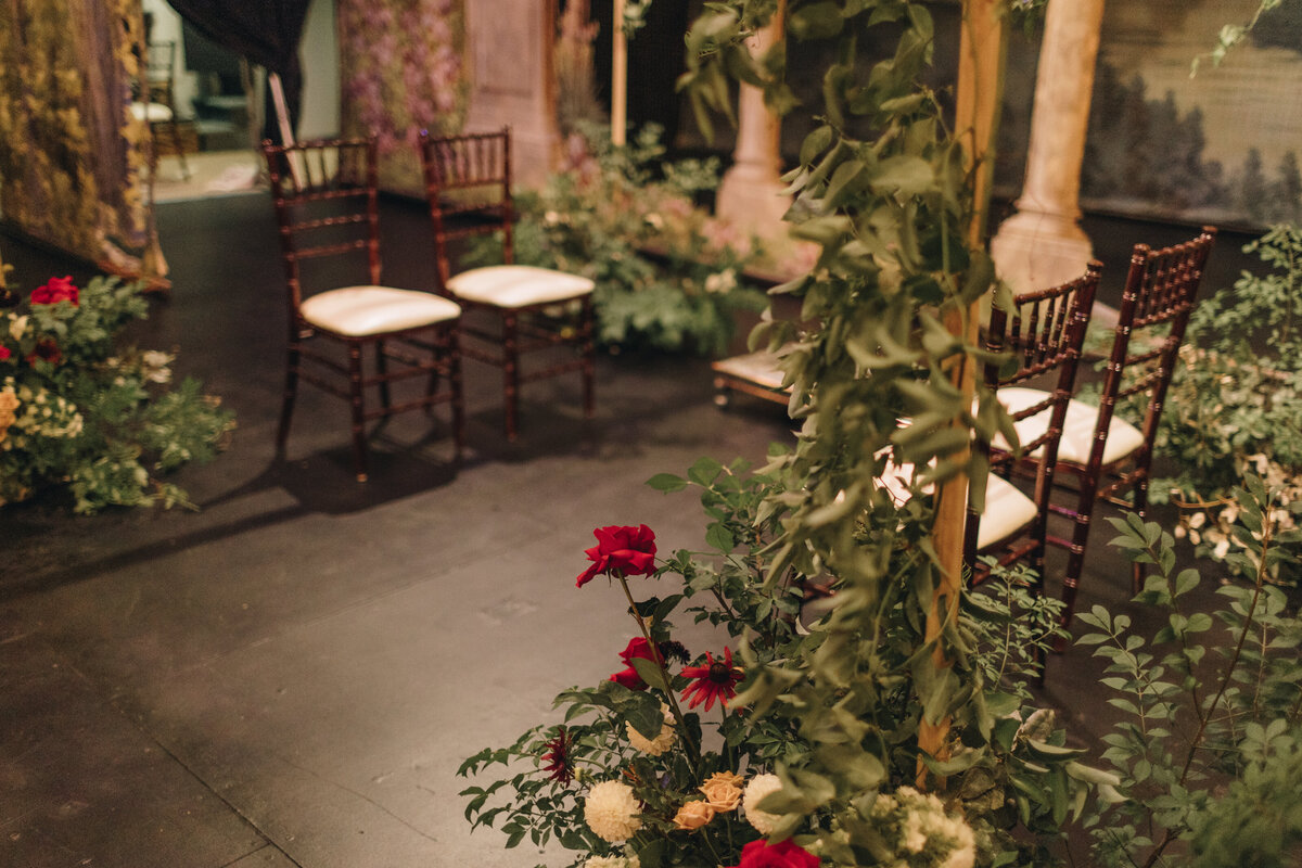 TONY + REKHA Ashville Wedding Day 2 Hindu Ceremony- Mandap design -seating