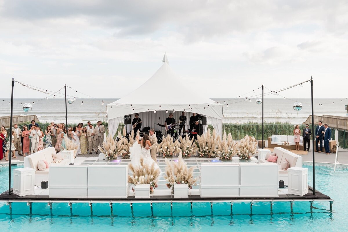 The Isles Beach Club Wedding | Blue Satin Bee 35