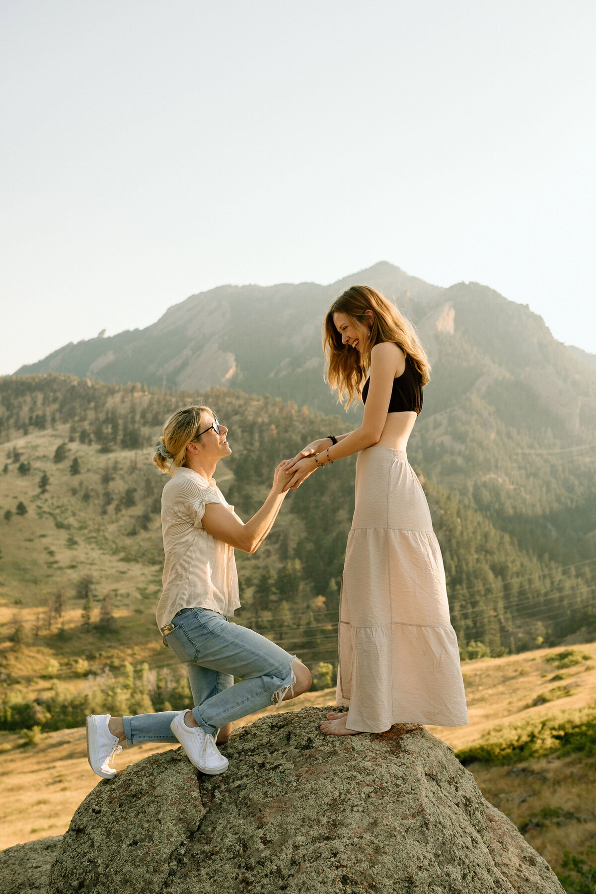 Colorado Flatiron Mountain Engagement photoshoot