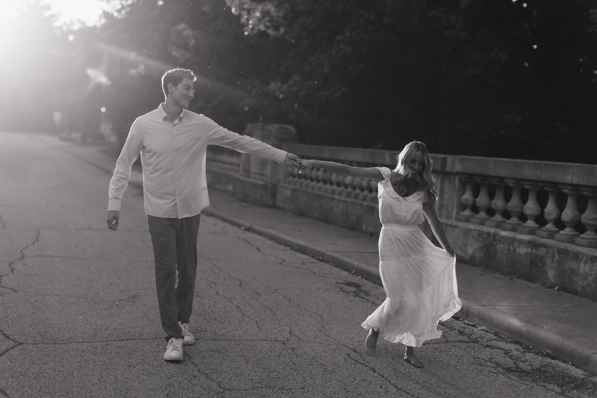 Fun Indianapolis engagement photography candid photo