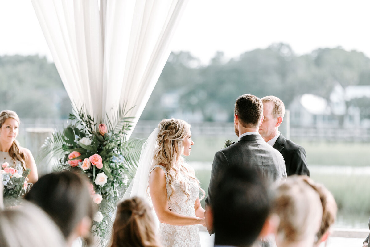 Charleston wedding photographer Cotton Dock Wedding Ceremony