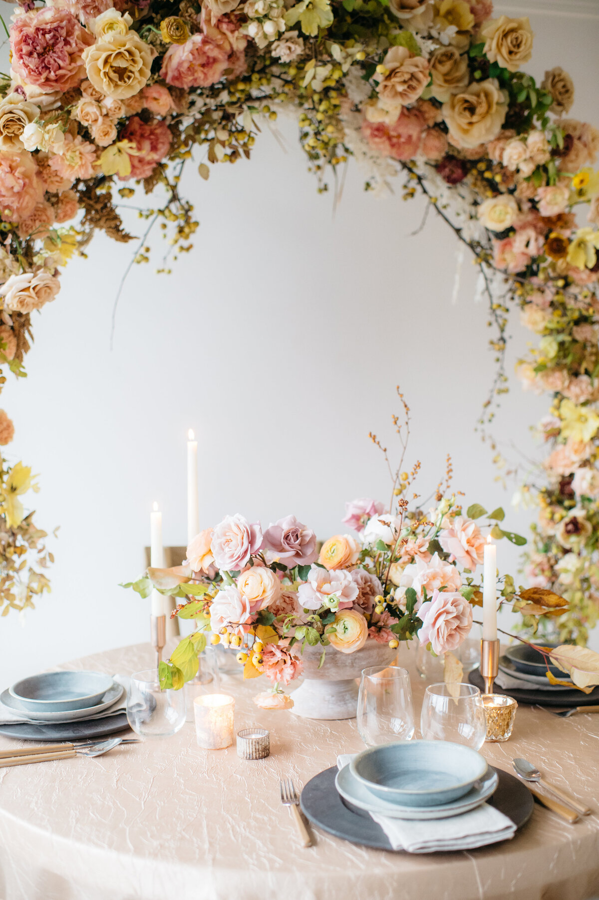 tablescape wedding flowers