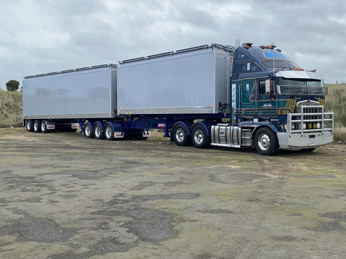 B Double Truck Loaded and ready for delivery interstate
