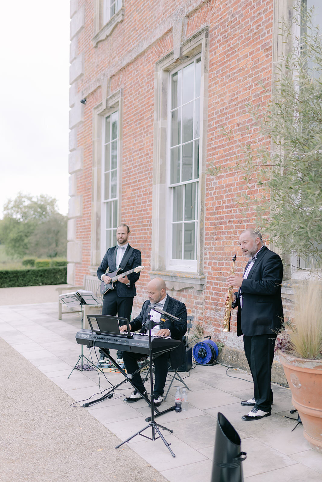 outside wedding at st giles house