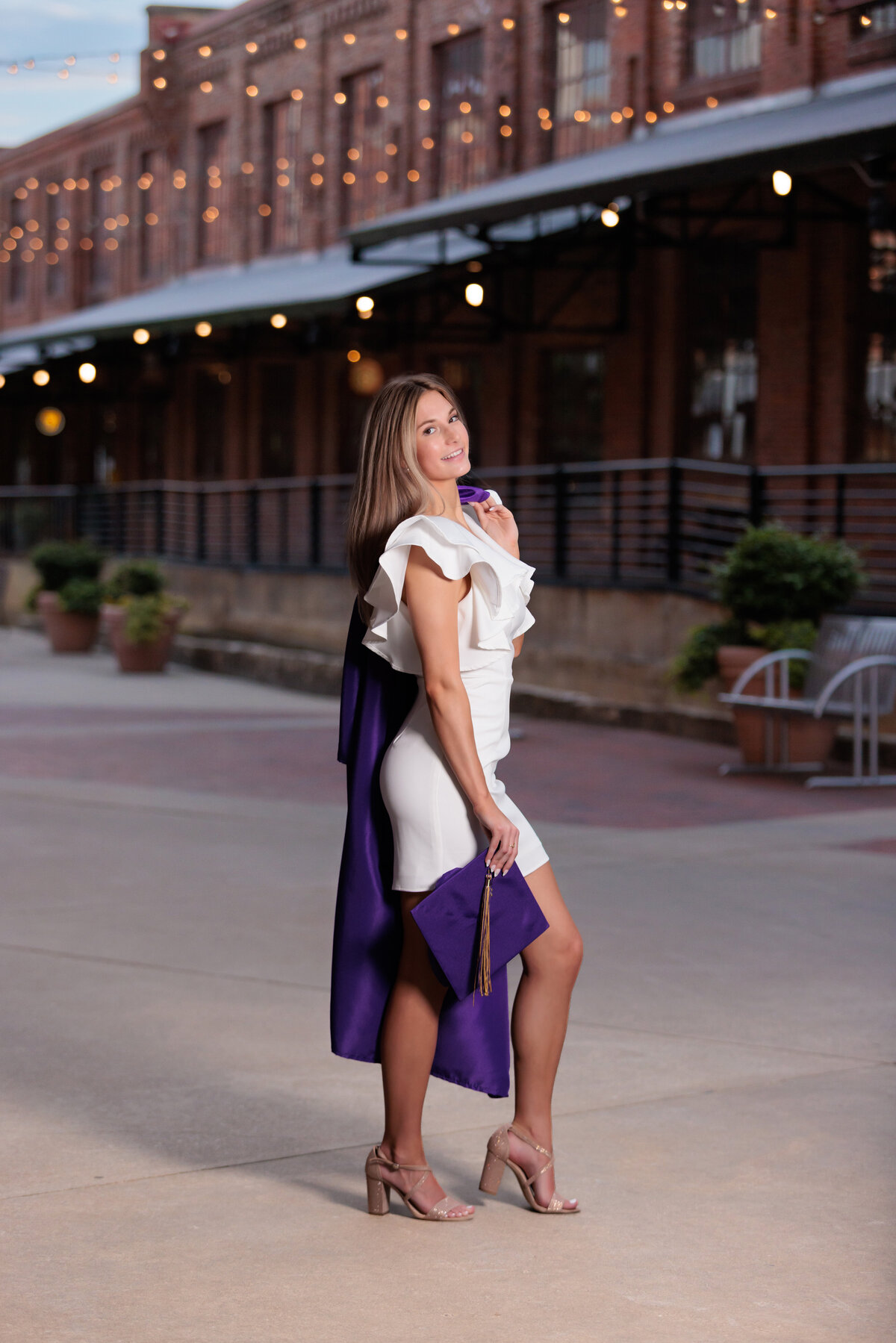 Cap and Gown Senior Portraits in Holly Springs