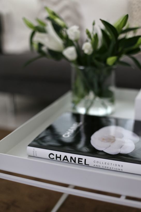 chanel book on table
