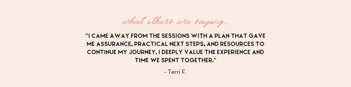 Pull Quote Testimonial - Terri F.