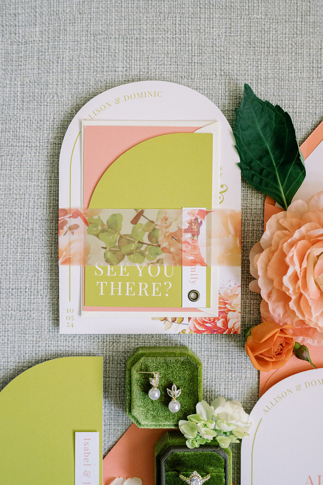 orange-chartreuse-wedding-invitation-suite