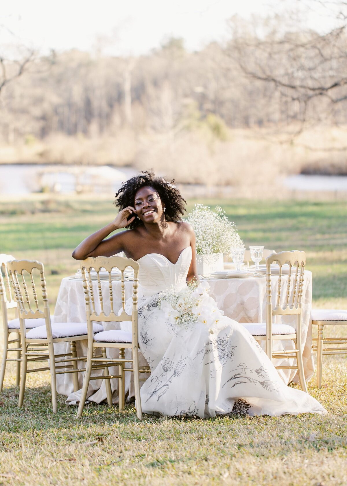 Intimate outdoor wedding at Historic Red Farm