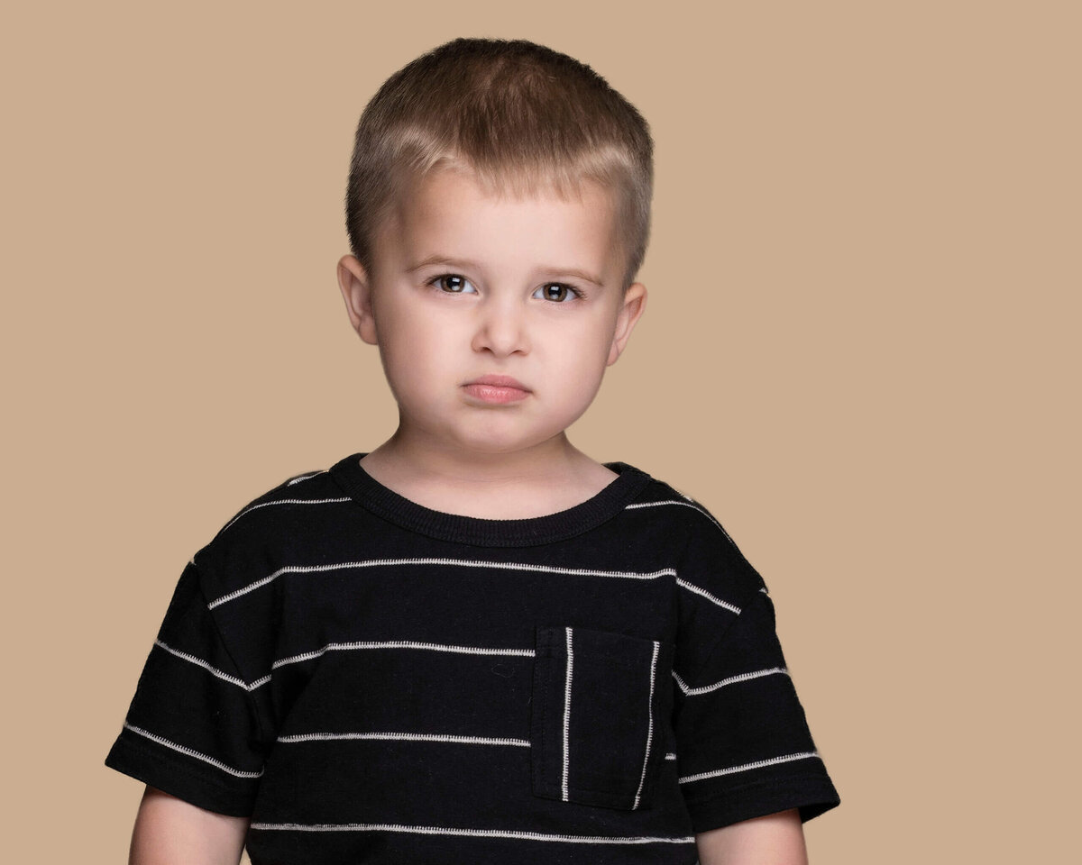 Portrait Photography ideas for 3 year old boy by Kid Headshot HSV