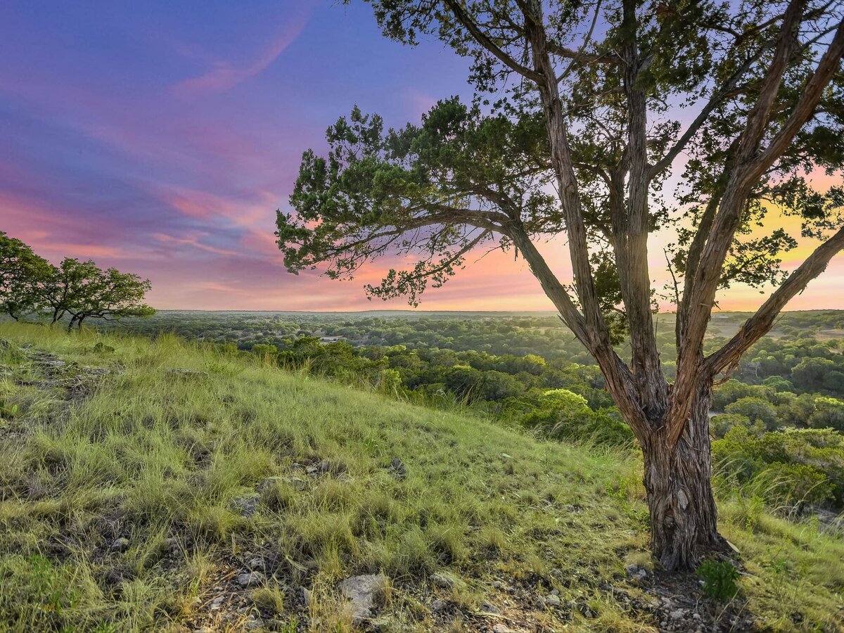 Sunset view at vacation rental