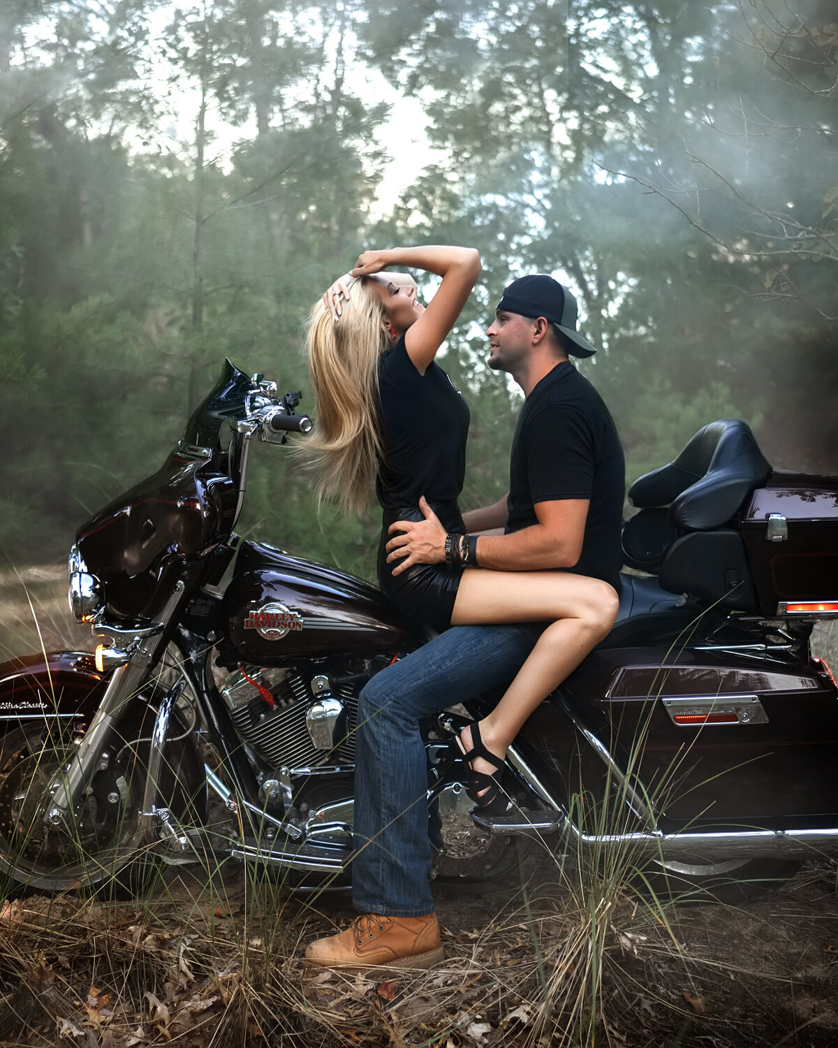 sexy motorcycle engagement michigan