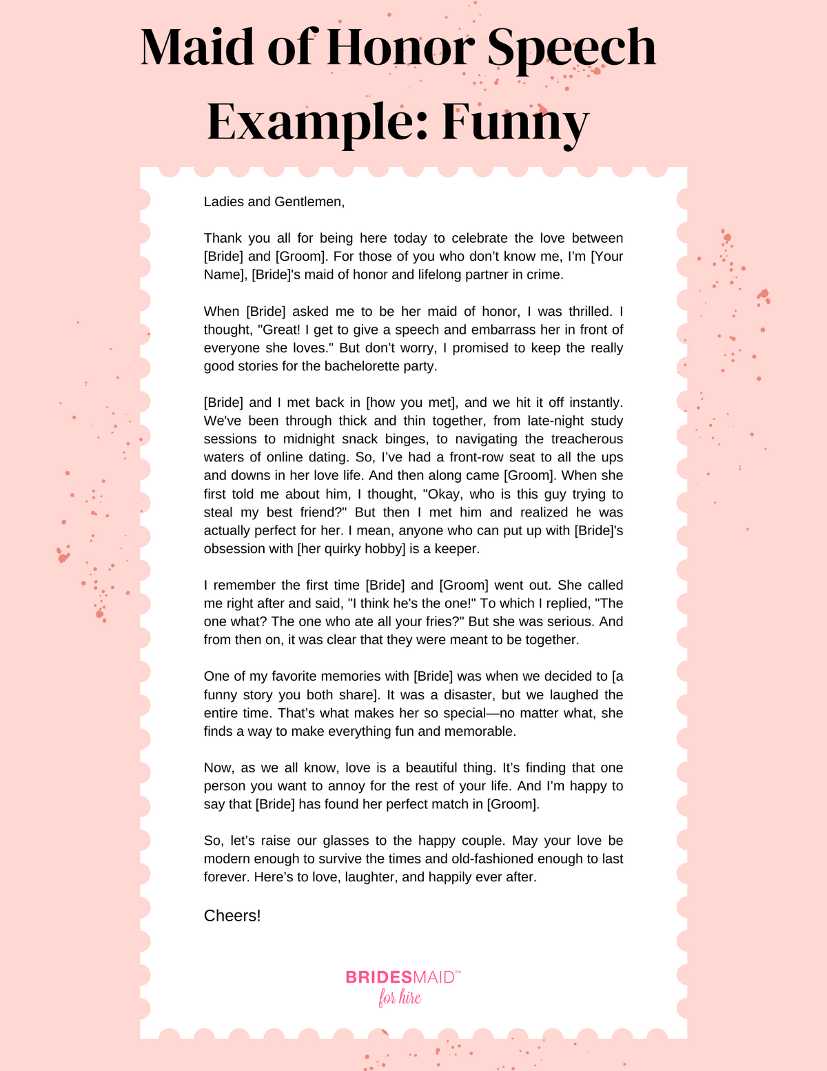 Pink watercolor  Flowy Script Thank You Letter