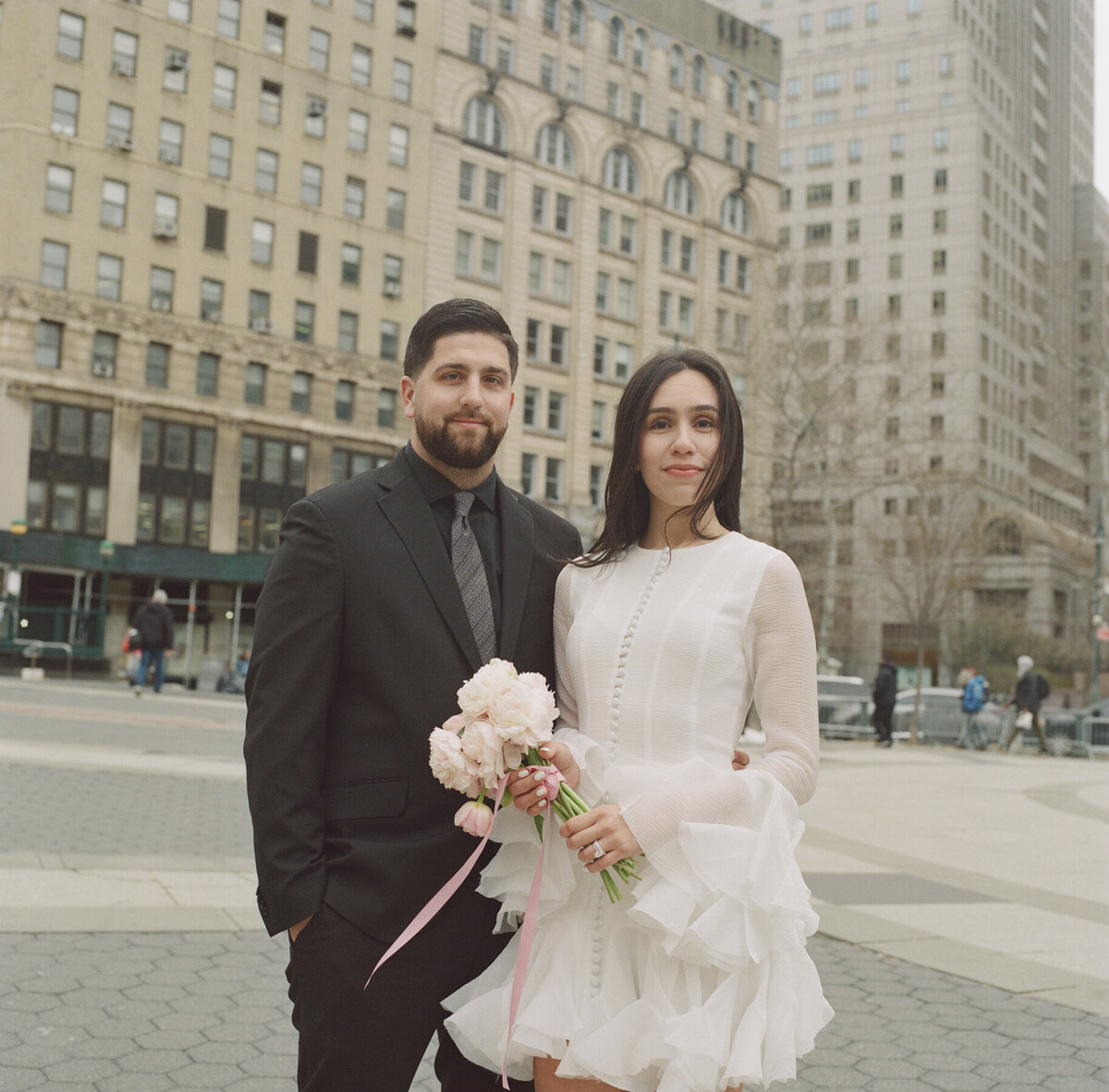 nyc analog portrait photographer, nyc elopement photography, film photographer in nyc, new york city analog photography