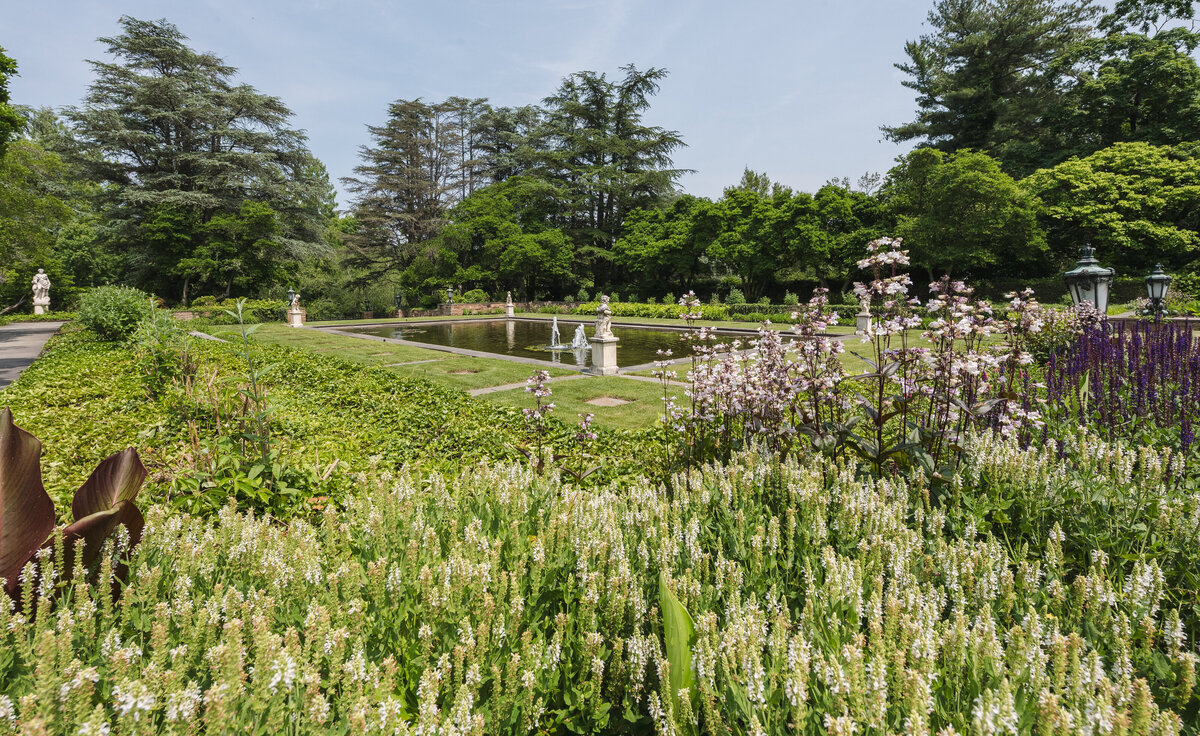 the reflection pond at jasna polana for photos