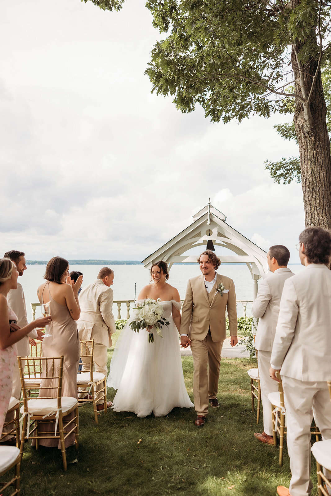 Red Pine Point Indian River Michigan Intimate Wedding Ceremony K. E. Rogers Photography-169