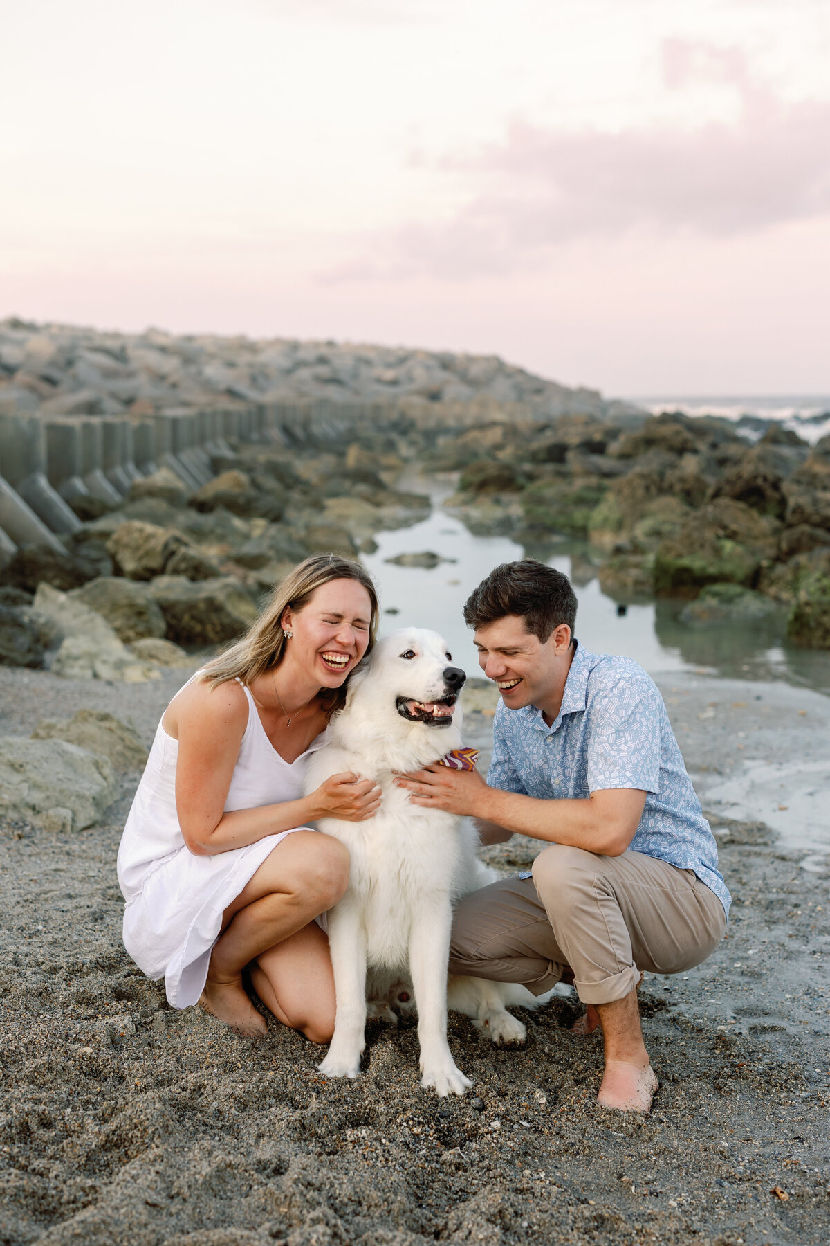 Romantic Beach Engagement Session in Wilmington, North Carolina