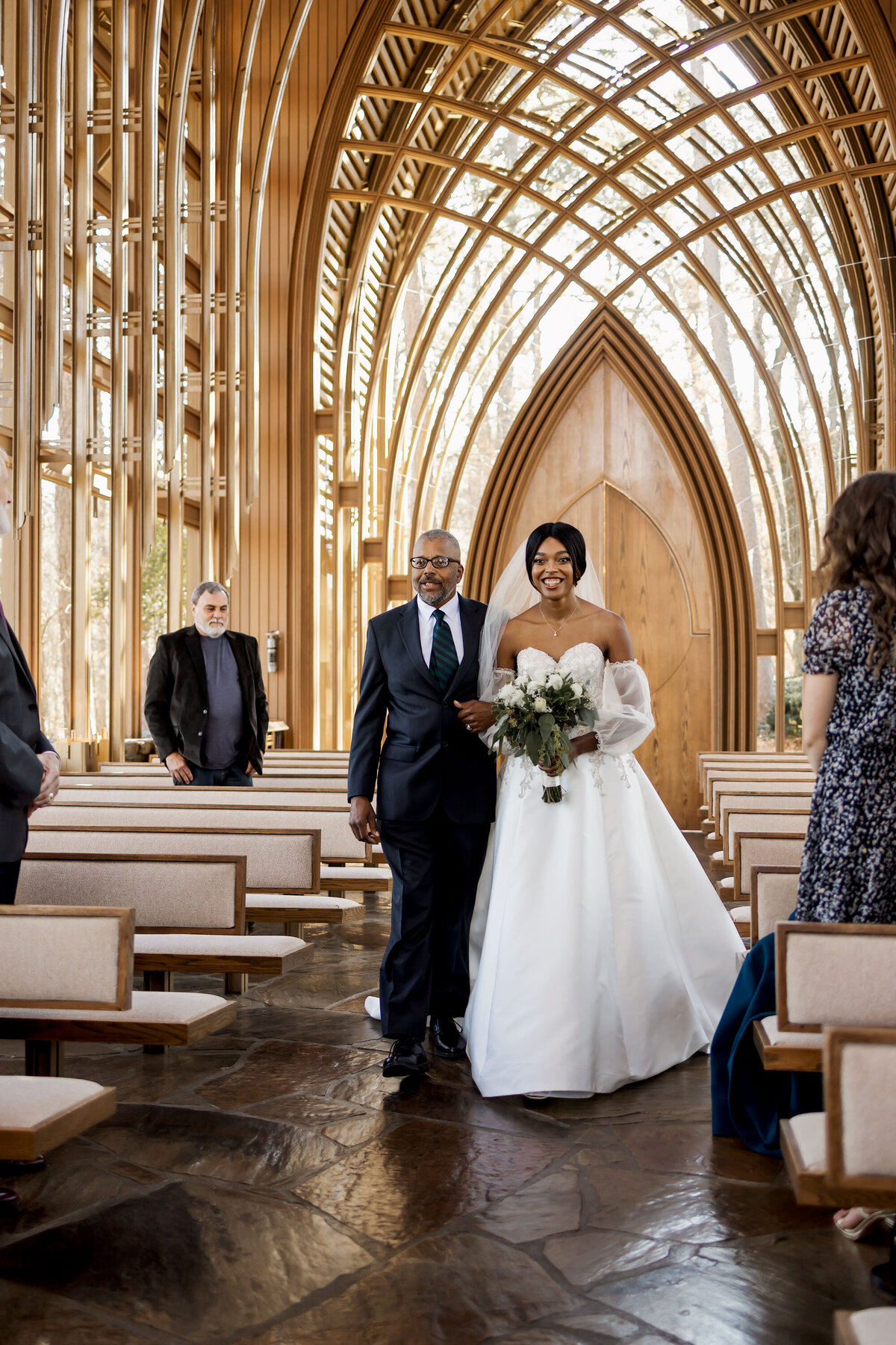 a bride and the father of the bride