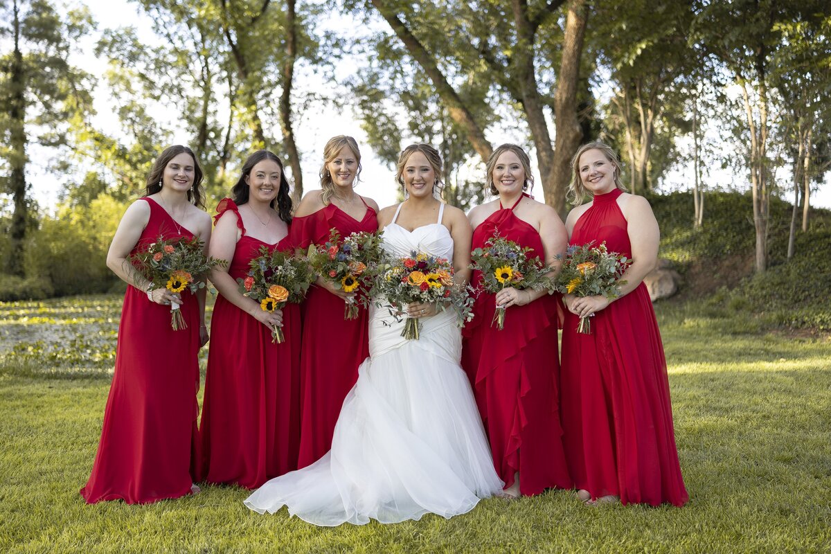 Candid laughter between bride and groom