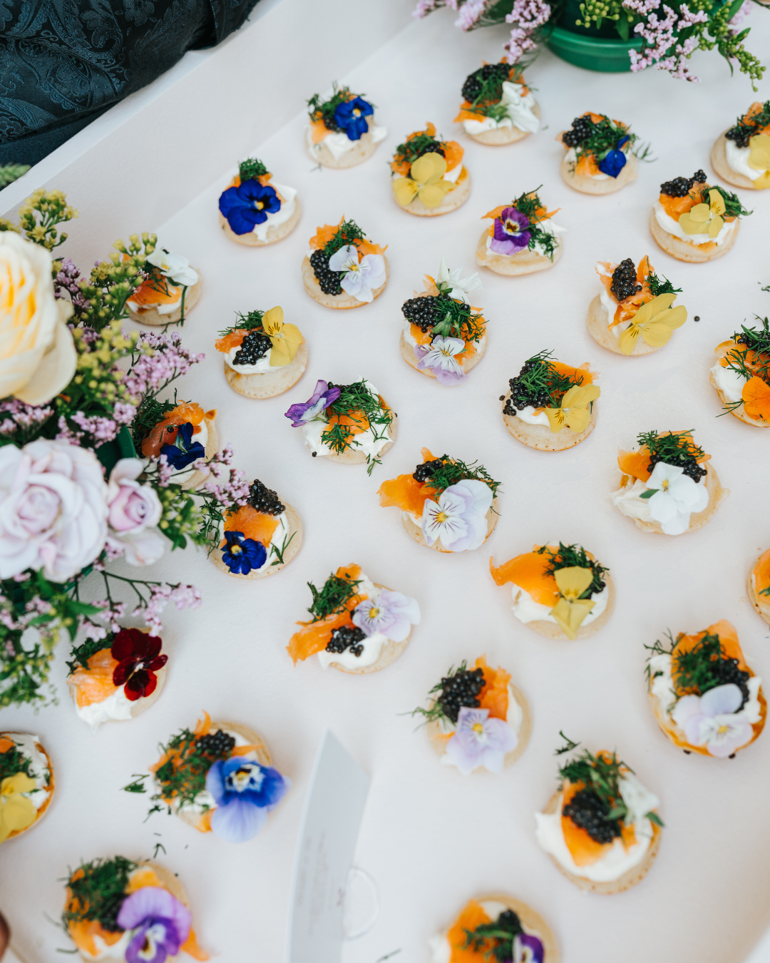Event food styling and catering setup in London by Nouré & Co